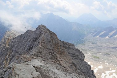 Eibsee Zugspitze Almanya'da görünümünü