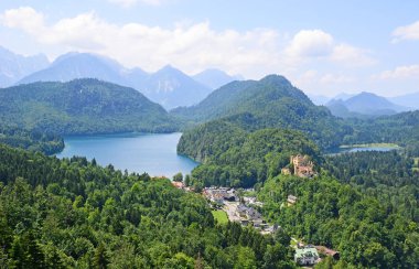 Görünüm Hohenschwangau Almanya, Europe