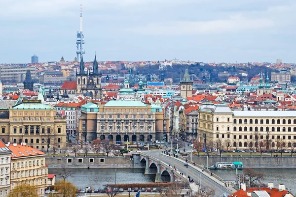 Вид на Прагу, цех республіка — стокове фото