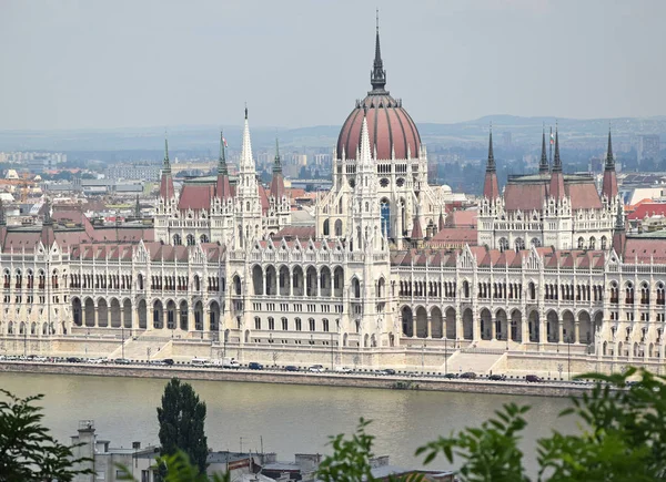 Vista Edifício Parlamento Budapeste Hungria — Fotografia de Stock