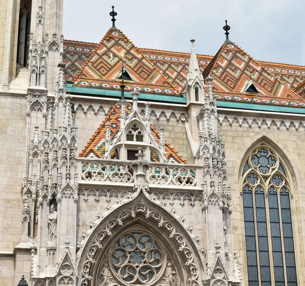 Chiesa di Matthias nella città di Budapest, Ungheria — Foto Stock