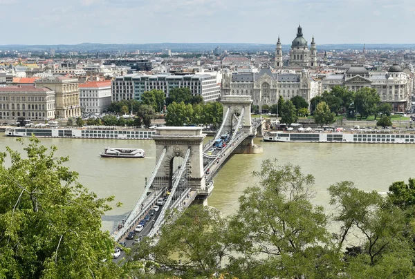 Uitzicht over Boedapest stad — Stockfoto
