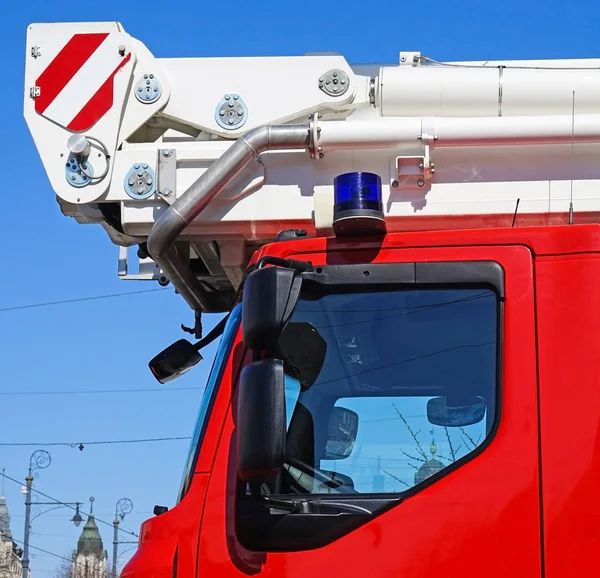 En del av en brandman lastbil — Stockfoto