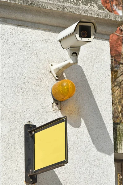 Sicherheitssystem an der Wand — Stockfoto