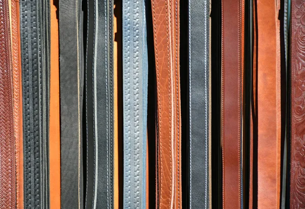 Nuevo Cinturón Moda Cuero Una Fila — Foto de Stock