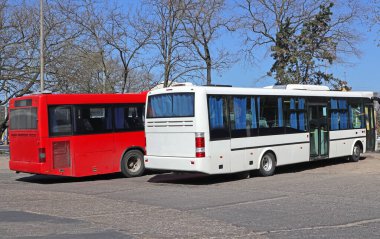 Terminalde duran otobüsler
