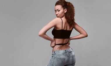 Jeans Glamor zarif siyah kadın modeli