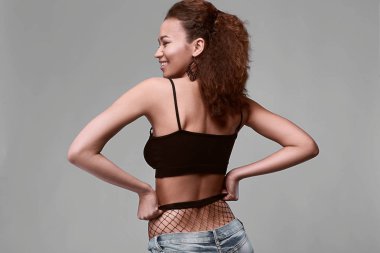 Jeans Glamor zarif siyah kadın modeli