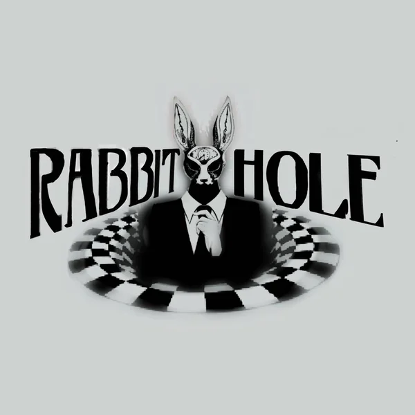 Rabbit Hole Logo in black and white