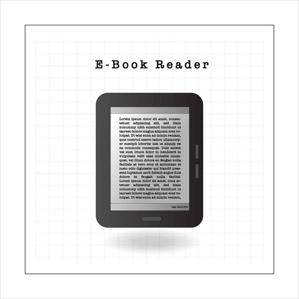 Book Reader Vector Geïsoleerde Tablet — Stockvector