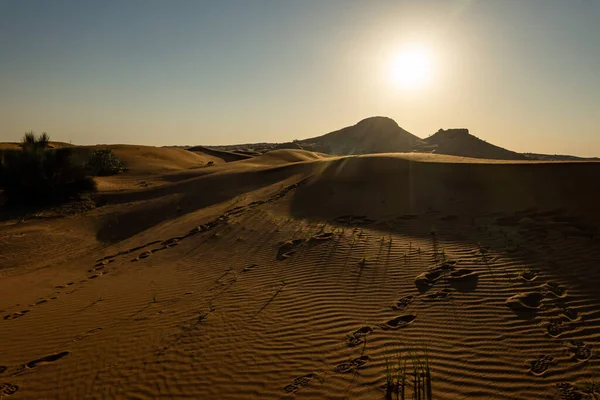 Paisajes Escénicos Desierto Dubai Día Soleado — Foto de Stock