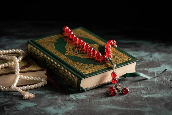 Concetto Islamico Sacro Corano Tasbih Rosario Dar — Foto Stock