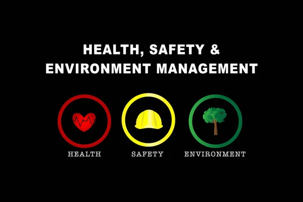 安全和环境管理病媒 — 图库矢量图片