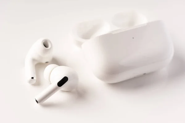 Nuevo Airpods Pro Cuenta Con Cancelación Activa Ruido Ajuste Personalizable — Foto de Stock