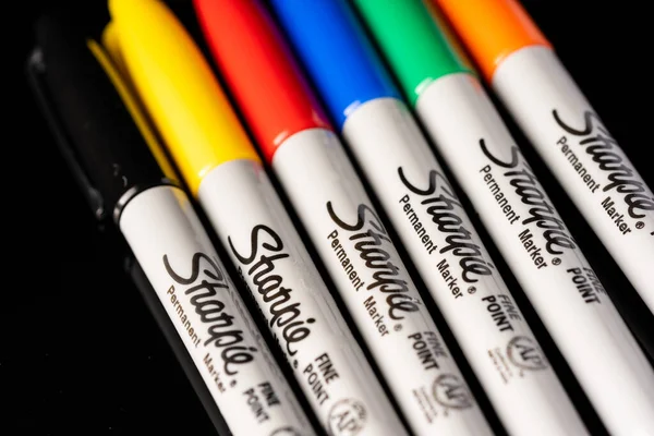 Sharpie Permanente Markeerstift Geïsoleerd — Stockfoto