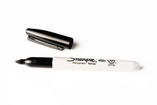 Sharpie Caneta Marcador Permanente Isolado — Fotografia de Stock