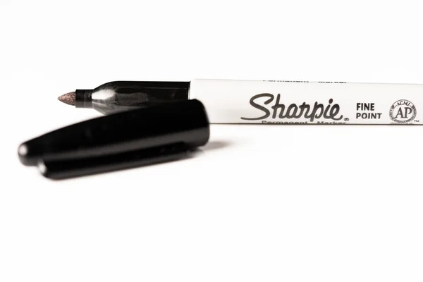 Sharpie Permanente Markeerstift Geïsoleerd — Stockfoto