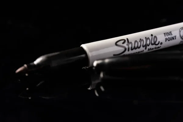 Stylo Marqueur Permanent Sharpie Isolé — Photo