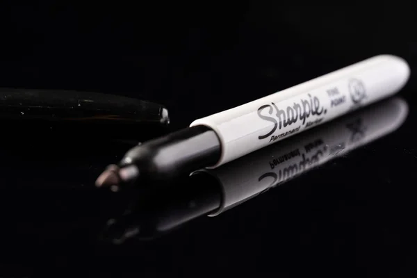 Sharpie Permanente Markeerstift Geïsoleerd — Stockfoto