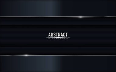 Gümüş çizgileri olan koyu gri lüks arka plan tasarımı