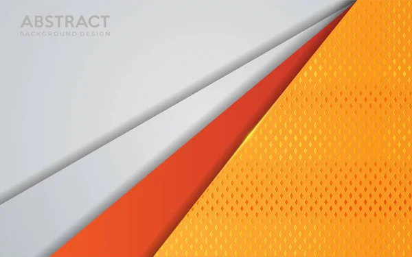 Moderner orange und weißer Hintergrund. abstrakte texturierte Überlappungseffekte Hintergrunddesign — Stockvektor