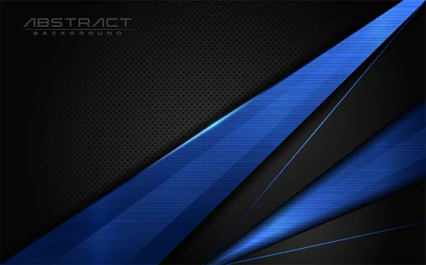 Moderne Donkere Achtergrond Blauwe Lijnen Abstracte Stijl Futuristische Achtergrond Vector — Stockvector