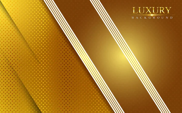 Luxus Modernen Goldhintergrund Realistische Lichteffekte Auf Strukturiertem Hintergrund Vektor Folge — Stockvektor