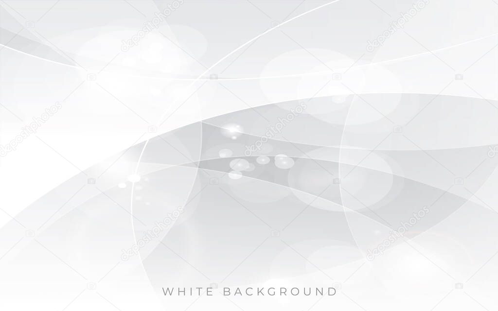 Modern white light silver background vector. Abstract background template