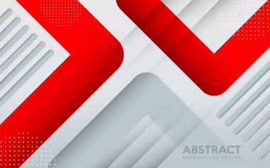 Soyut tarzda modern kırmızı ve gri geometrik arkaplan. arkaplan tasarım şablonu