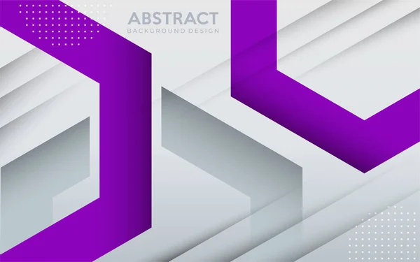 Fondo Geométrico Moderno Púrpura Gris Con Estilo Abstracto Plantilla Diseño — Vector de stock