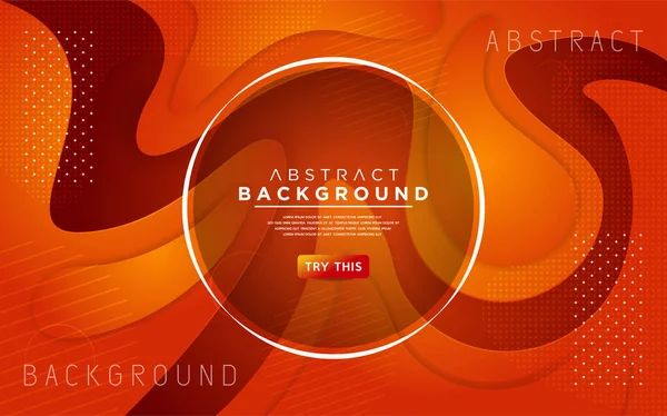 Dynamisches Orangefarbenes Hintergrunddesign Moderne Abstrakte Vektorhintergründe — Stockvektor