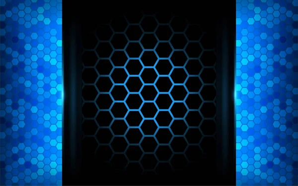 Technique Abstraite Moderne Fond Bleu Conception Fond Technologique Futuriste — Image vectorielle