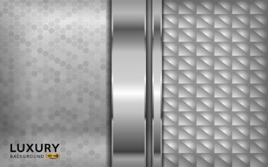 luxurious premium white abstract background with silver lines. Overlap textured layer design. Realistic light effect on textured background. Vector illustration template design.