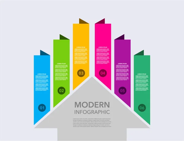 Business Moderne Infografik Vektor Infografik Timeline Design Vorlage Vektorgrafische Illustrationen — Stockvektor