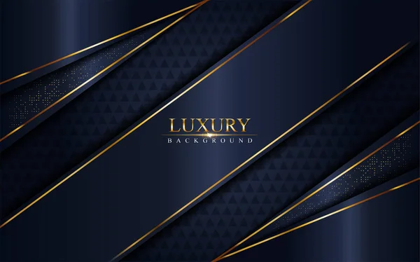 Luxuriöser Dunkelmarineblauer Hintergrund Eleganter Moderner Hintergrund Vektorgrafische Illustration — Stockvektor