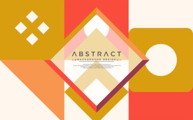 Modern şekilli soyut renkli geometrik arkaplan. Vektör grafik illüstrasyonu