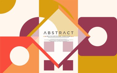 Modern şekilli soyut renkli geometrik arkaplan. Vektör grafik illüstrasyonu