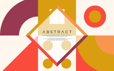 Modern şekilli soyut renkli geometrik arkaplan. Vektör grafik illüstrasyonu