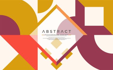 Modern şekilli soyut renkli geometrik arkaplan. Vektör grafik illüstrasyonu