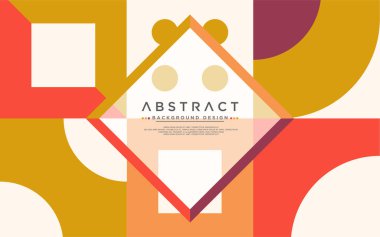 Modern şekilli soyut renkli geometrik arkaplan. Vektör grafik illüstrasyonu