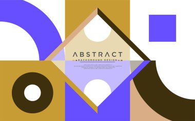 Modern şekilli soyut renkli geometrik arkaplan. Vektör grafik illüstrasyonu