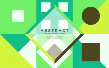 Modern şekilli soyut renkli geometrik arkaplan. Vektör grafik illüstrasyonu