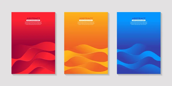 Moderne Flytende Abstrakt Fargerik Plakatdesign Vektorgrafisk Illustrasjon – stockvektor