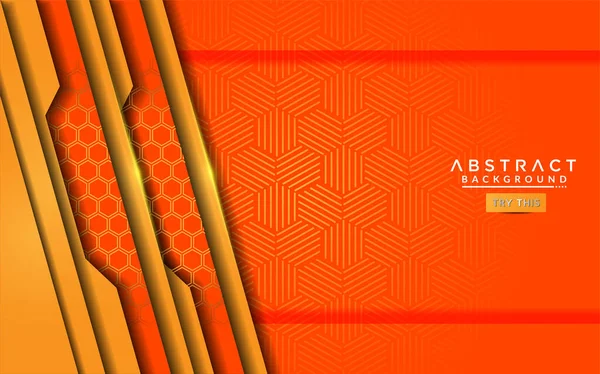 Moderne Orange Abstrakte Hintergrund Mit Futuristischem Stil Design Vorlagen Hintergrunddesign — Stockvektor
