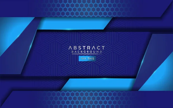 Moderner Blauer Abstrakter Hintergrund Mit Futuristischem Design Vorlagen Hintergrunddesign — Stockvektor