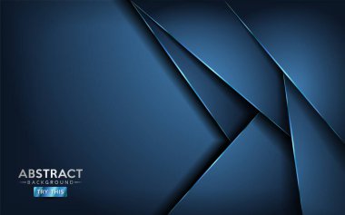 Dinamik şekli ve çizgileri olan soyut bir Tosca mavisi arka plan. Arkaplan şablonu tasarımı