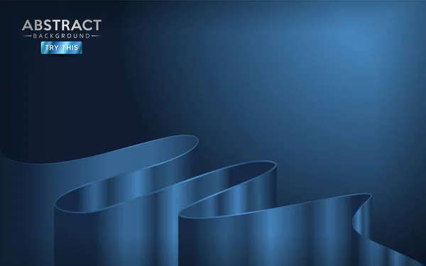 Абстрактний Синій Фон Тоска Динамічною Формою Лініями Дизайн Шаблону Тла — стоковий вектор