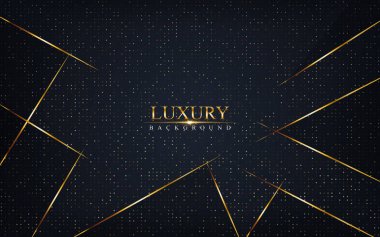 Lüks donanmanın koyu arkaplanı, altın şekilli elementle birleşir. Modern tasarım arka planı