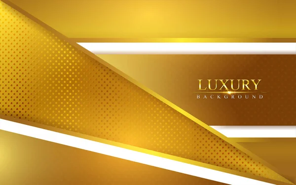 Luxus Modernen Goldhintergrund Realistische Lichteffekte Auf Strukturiertem Hintergrund Vektor Folge — Stockvektor