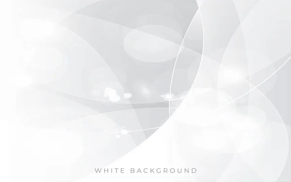 Moderne Witte Licht Zilveren Achtergrond Vector Abstracte Achtergrond Template — Stockvector